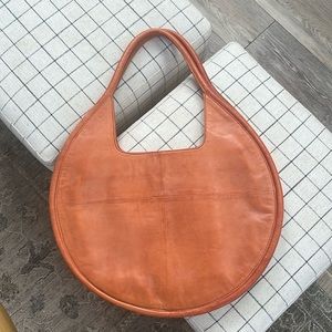 Anthropologie Large Circle Julien Leather Tote